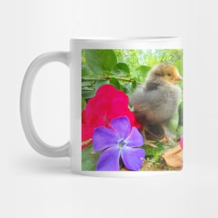 Buff Brahma with Flowers Mug